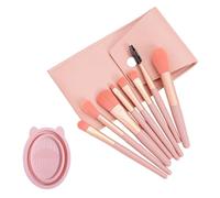 8 pennelli per trucco, 1 custodia, 1 ciotola, set di pennelli per trucco, set pratico, pennello per fard e fondotinta, set di strumenti di bellezza