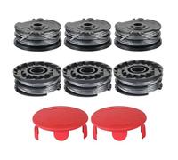 8 pezzi Ø 1,6 mm-6,1 m bobina di ricambio per decespugliatore Bosch ART 30-36 LI, Advanced Grass Cut 36, ART 24, ART 27, ART 30, ART24+, ART27+, ART30+ (6 bobin 2 tappi)