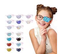 8 pezzi / 10 set di maschere per gli occhi estive per il trattamento dell'ambliopia in ragazzi e ragazze. Queste sono maschere per gli occhi a copertura completa appositamente progettate per un solo o
