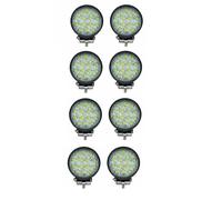 8 Pezzi 12v/24v Impermeabile 42w 14 LED Faretto Faro Lavoro Fari Off-Road Auto