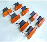 8 Pezzi 12v LED Ambra Arancio Indicatore Laterale Luce Lampada Rimorchio Camion