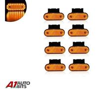 8 Pezzi 12v Ovale 20 LED Ambra Lato Profilo Evidenziatore Luci Rimorchio Camion
