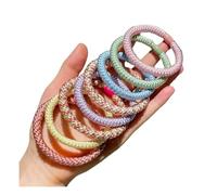 8 pezzi/16 pezzi da donna in tessuto intrecciato fascia spessa coda di cavallo cravatta copricapo (C)