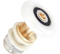 8 pezzi 19/23/25/27 mm di diametro for porte scorrevoli in vetro for doccia, ruote sospese for mobili for bagno, pulegge eccentriche porta scorrevole(Diameter 25mm)