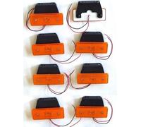 8 Pezzi 24v Indicatore Laterale 4 LED Arancione Ambra Luci per Iveco Mercedes