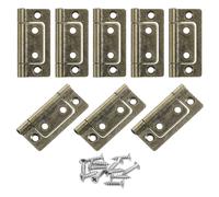 8 pezzi 2x1" cerniere per porte non a mortasa antirumore placcatura, bronzo