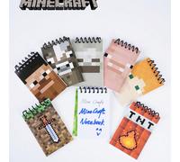 8 PEZZI / 6 PEZZI Minecraft Ufficialmente Licenziato Design Pixel-Art Pagine Perforate Per Schizzi Note Piani Di Gioco Legatura Piatta Ultimo Regalo Per Costruttori Di Blocchi Collezionisti Vibrazioni
