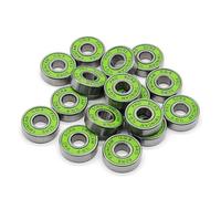 8 pezzi 608-2RS ILQ-9 cuscinetto for skateboard verde for pattini a rotelle 608-2rs cuscinetto for pattini in linea 8x22x7mm