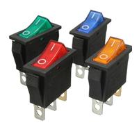 8 pezzi AC 250V/15A 125V/20A LED illuminato On/Off 3 pin 2 posizioni Mini interruttore a levetta a scatto for barca(8pcs mix)