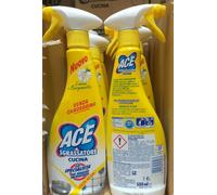 8 pezzi Ace Spray Sgrassatore Cucina Senza Candeggina Limone Bergamotto 500ml