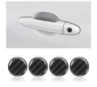 8 Pezzi Adesivi Auto Esterni per Serratura della Porta,Minimalista Adesivo Auto per Vite della Porta Decorazioni Auto,Universale Accessori Auto Esterno Protezione Portiere Auto (Fibra di Carbonio)