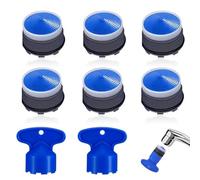 8 Pezzi Aeratore Rubinetto, Filtri Rubinetti Lavandino Rompigetto Rubinetto con 2 Chiave Rubinetti Filtro Acqua Rubinetto per Cucina e Bagno (M18.5)
