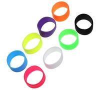 8 Pezzi Anelli Antiscivolo per Racchetta in Silicone, Grip Tennis e | Silicone, Assorbe il Sudore e Sostituisce il Nastro Finale, per Allenamento Badminton e Attrezzi Sportivi Colore Casuale