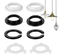 8 Pezzi Anello Riduttore per Paralume Set, Adattatore Anello E27 a E14, Cerchio Adattatore Paralume Plastica, Anello di Ricambio per Presa E14, Cerchio Riduttore per Edison Lampade da Tavolo