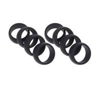 8 Pezzi Anello Sportivo in Silicone Nero per Attività e Allenamento | Superficie Liscia, Flessibile e Delicata sulla Pelle, Previene Segni, Design Semplice per Uso in Palestra Colore Casuale