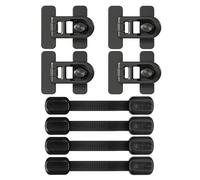 8 Pezzi Armadietto Di Frigorifero Nero, Serratura Per La Sicurezza Dell'Armadio Per Bambini, Blocco Di Sicurezza Del Frigorifero, Blocco Di Protezione Dell'Armadio.