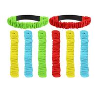 8 Pezzi Bande per Corsa a Tre Gambe in Nailon, Gioco | Chiusura a Strappo, Elastiche e Rapide da Usare, per Attività Indoor e Outdoor, Classi di Educazione Fisica