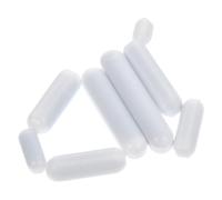 8 Pezzi Barra Magnetica Ptfe Bianca per Miscelazione in Laboratorio | Resiste a Corrosivi e Calore, Bassa Permeabilità, Retriever Incluso per Vetri da Laboratorio