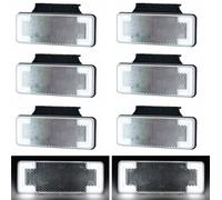 8 Pezzi Bianco 12-24V LED Posteriore Ant. Neon Indicatore Luci Camion Rimorchio