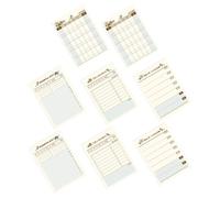 8 Pezzi Blocco Note Pianificatore Mensile Portatile, 60 Pagine | Griglia Mensile, Leggero, per Ufficio e Pianificazione Settimanale, per Zaini, Penne e Matite