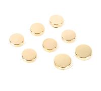 8 pezzi bottoni per camicie da uomo bottoni polsini copertura bottoni gemelli per uomo - imitazione bracciale catena per smoking, camicie aziendali o formali Bottoni sui polsini Pulsante camicia, Diameter: 0.6 inches/0.68 inches, Rame, Senza pietra