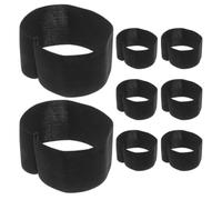 8 Pezzi Bracciale da Lutto Nero Elastico in Poliestere | Regolabile, Vestibilità Confortevole e Stabile, Uso Versatile per Sport di Squadra, Adatto a Uomo e Donna
