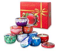 8 Pezzi Candele Profumate Regalo di Natale, Candele Profumate di Soia per Donne, Set di Candele Aromaterapia per Natale, Compleanno, San Valentino, Bagno, Yoga 2.5 Oz