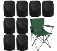 8 pezzi Capitali di gambe sedia pieghevole tappi per sedie in plastica a forma di v-forma per le gambe protezioni per pavimenti resistenti al pavimento resistenti per mobili da giardino per esterni