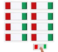 8 Pezzi Cartello Scorrevole 10 X 4 cm, Targa per Porta con Funzione Scorrevole, Cartelli per La Privacy, Cartelli Libero/Occupato, Cartelli Scorrevoli Che Indicano Se La Stanza è Libera o Occupata