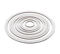8 Pezzi Cerchi in Legno per Acchiappasogni, Rotondi, 25cm | Decorazioni a Parete e Finestre, Facili da Maneggiare, Ampio Spazio, Uso Duraturo
