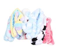 8 Pezzi Cerchietto per Chioma Fiocco in Pile Corallo, Set Donna | Make-up e Lavaggio Viso, Tiene i Chioma Lontani dal Volto, Stile Chic e Decorato