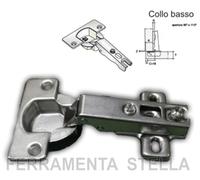 8 PEZZI CERNIERA CERNIERE TIPO SALICE COLLO BASSO ZERO X ANTE PENSILI MOBILI