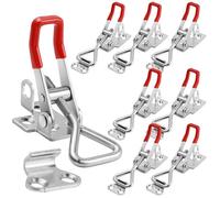 8 Pezzi Chiusura A Scatto, Chiusura Regolabile, Piccola Chiusura A Scatto, Grande Chiusura A Scatto In Acciaio Inox, Chiusura A Parete Di Bordo, Tenditore A Leva Per Armadio, Porta Valigia