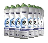 8 PEZZI CIF Detergente Liquido per Bagno Cucina Acciaio Crema Classica 0.75 lt