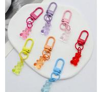 8 pezzi Ciondolo portachiavi a forma di orsetto e stella, pendente per zaino, piccolo regalo per amici, accessori per auto, charm per borse, decorazione per Ognissanti, regalo per la Festa del Papà, r