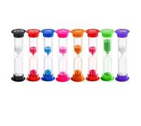 8 Pezzi Clessidra Bambini Color Clessidra 20s 30s 1 2 3 4 5 10M Timer Visivo Bambini per Lavarsi i Denti Studiare e Vivere Quotidianamente Timer per l'Apprendimento e il Gioco