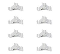 8 Pezzi Clip di Mensola Per Frigorifero Clip Quadrate Ripiano Sostituzione Clayette Frigorifero Clip Per Congelatore Ripiani In Metallo Gancio s Sostituire Suite