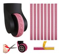 8 Pezzi Copricerchi per bagagli, Bagaglio Viaggio Copriruota, Ruote Per Bagagli Copertura Silicone, Antiscivolo con Cancellazione del Rumore, per Applicabile per Ruote Girevoli, Ruota per Valigia
