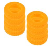 8 Pezzi Copriruota in Silicone per Valigia, Protezione Ruote | Riduce Rumore e Assorbe Urti, Installazione Semplice, per Viaggio e Affari, Colore Arancia