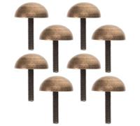 8 Pezzi Coprivite Decorativo a Cupola in Rame | Finitura Bronzo, Installazione a Pressione, per Mobili e Pannelli Verniciati, Copre Teste a Vista e Segni
