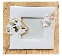 8 PEZZI Cornice Portafoto resina albero della vita con BAMBINO 7.5x9 cm 0SBF