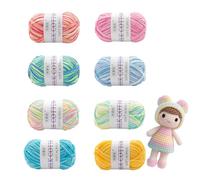 8 Pezzi Cotone Lana gomitolo Filato, Filati per Maglieria a Mano, Gomitoli Cotone, Gomitolo per Maglieria di Cotone con uncinetto, Gomitoli di Filato, 50 g per Rotolo, per la Tessitura