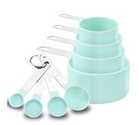 8 Pezzi Cucchiaio Dosatore - Misurino Grammi - Misurino - Impilabile - cucchiaio dosatore con manico in acciaio inox - strumento adatto per misurare liquidi e solidi con precisione