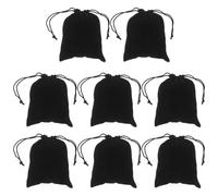 8 Pezzi Custodia in Velluto Nero per Ocarina a 6 Fori, Morbida | Cuciture Precise e Interno Imbottito, Chiusura a Coulisse, per Riporre con Cura e Tenere Lontana la Polvere