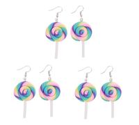 8 pezzi DECORAZIONI ARELLO PROGLIE POLYMER CLAY LOLIPOP TURQUOISE CHOOP PER DONNE ORENZE CREATIVE CANNE SPEGNO CANNE
