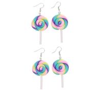 8 pezzi DECORAZIONI ARELLO PROGLIE POLYMER CLAY LOLIPOP TURQUOISE CHOOP PER DONNE ORENZE CREATIVE CANNE SPEGNO CANNE