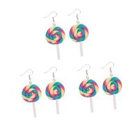 8 pezzi DECORAZIONI ARELLO PROGLIE POLYMER CLAY LOLIPOP TURQUOISE CHOOP PER DONNE ORENZE CREATIVE CANNE SPEGNO CANNE
