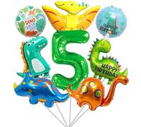 8 Pezzi Decorazioni Compleanno Dinosauri 5 Anni