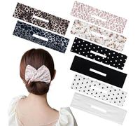 8 pezzi Deft Hair Chignon Maker Flessibile Ciambella Capelli Twister Francese Pigro Bigodino Deft Capelli Twist Clip Flessibile Chignon Ciambella Veloce Twister Accessori per lo Styling Dei Capelli