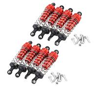 8 pezzi di accessori di ricambio for ammortizzatori in metallo adatti for 144001 1/14 4WD RC Drift Racing Car Parts Red